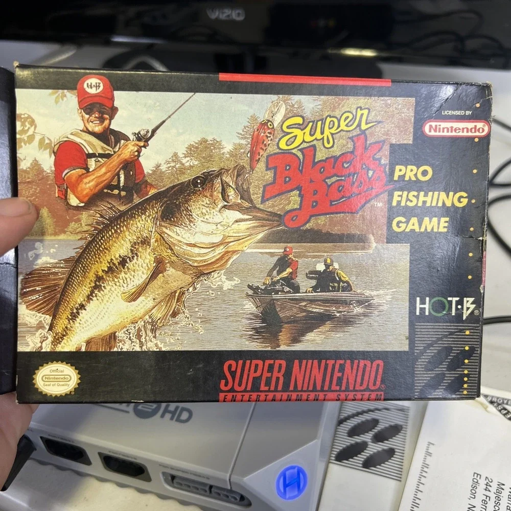Super Black Bass SNES With Box No Manual